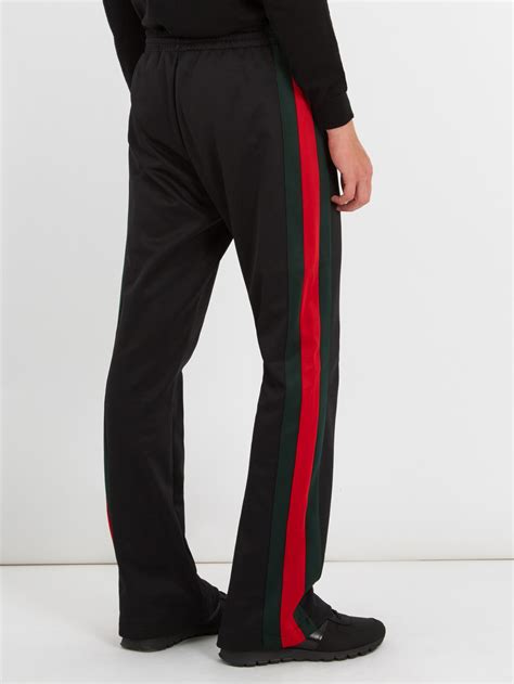 white and black gucci pants